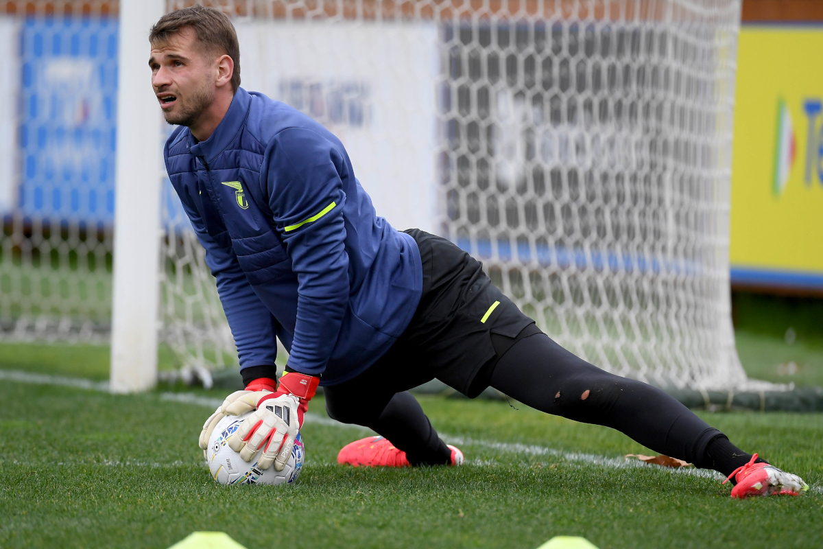 FLORENCE, ITALY - FEBRUARY 09: Ivan Provedel of SS Lazio during the SS Lazio training sessionat the Federal centre Coiverciano on February 09, 2026 in Florence, Italy. (Photo by Marco Rosi - SS Lazio/Getty Images)